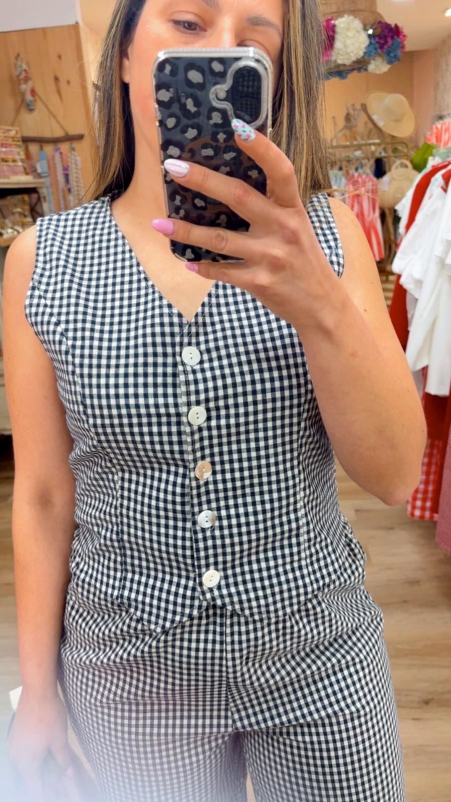 CONJUNTO VICHY CHALECO