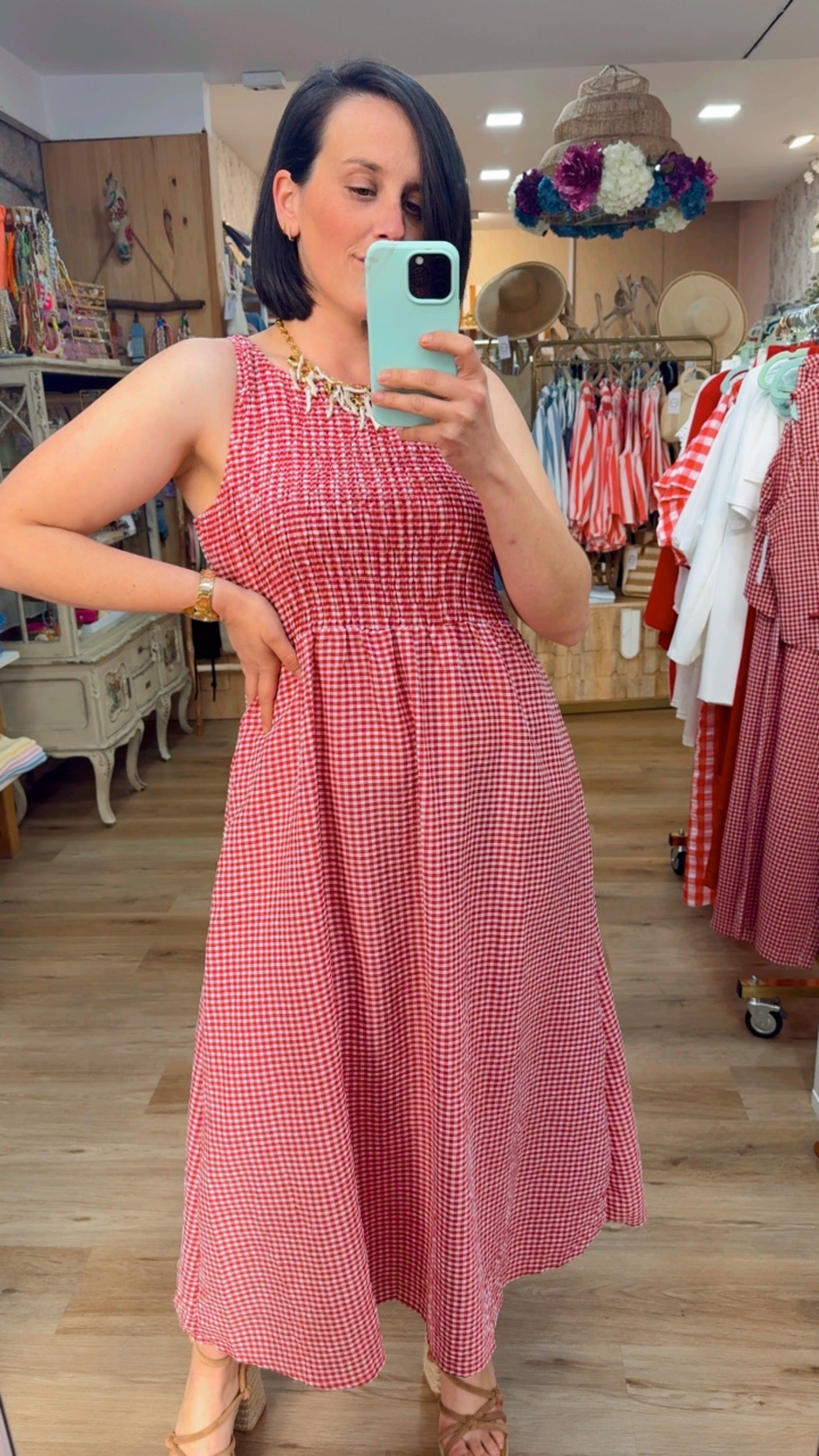 VESTIDO VICHY TIRAMISU