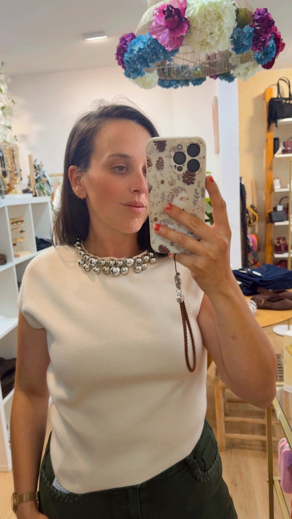 TOP PUNTO COLLAR BOLAS