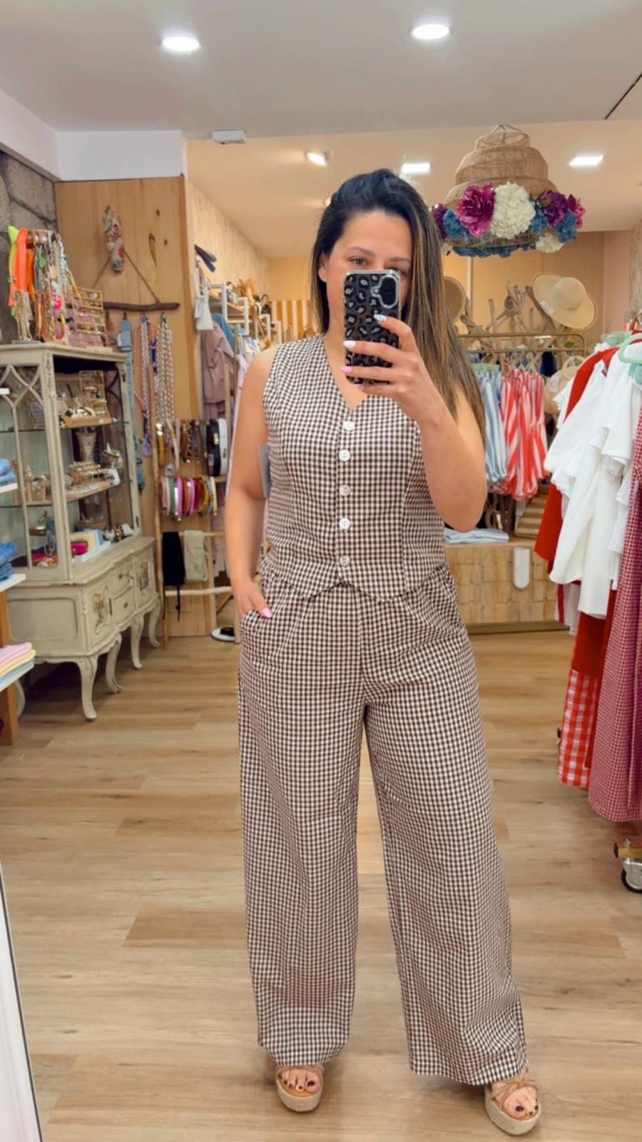 CONJUNTO VICHY CHALECO