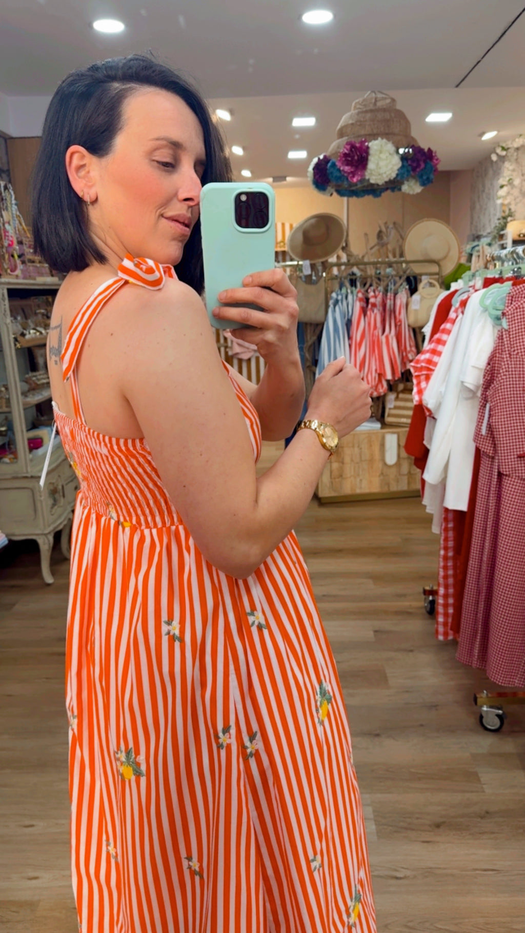VESTIDO RAYAS LEMON