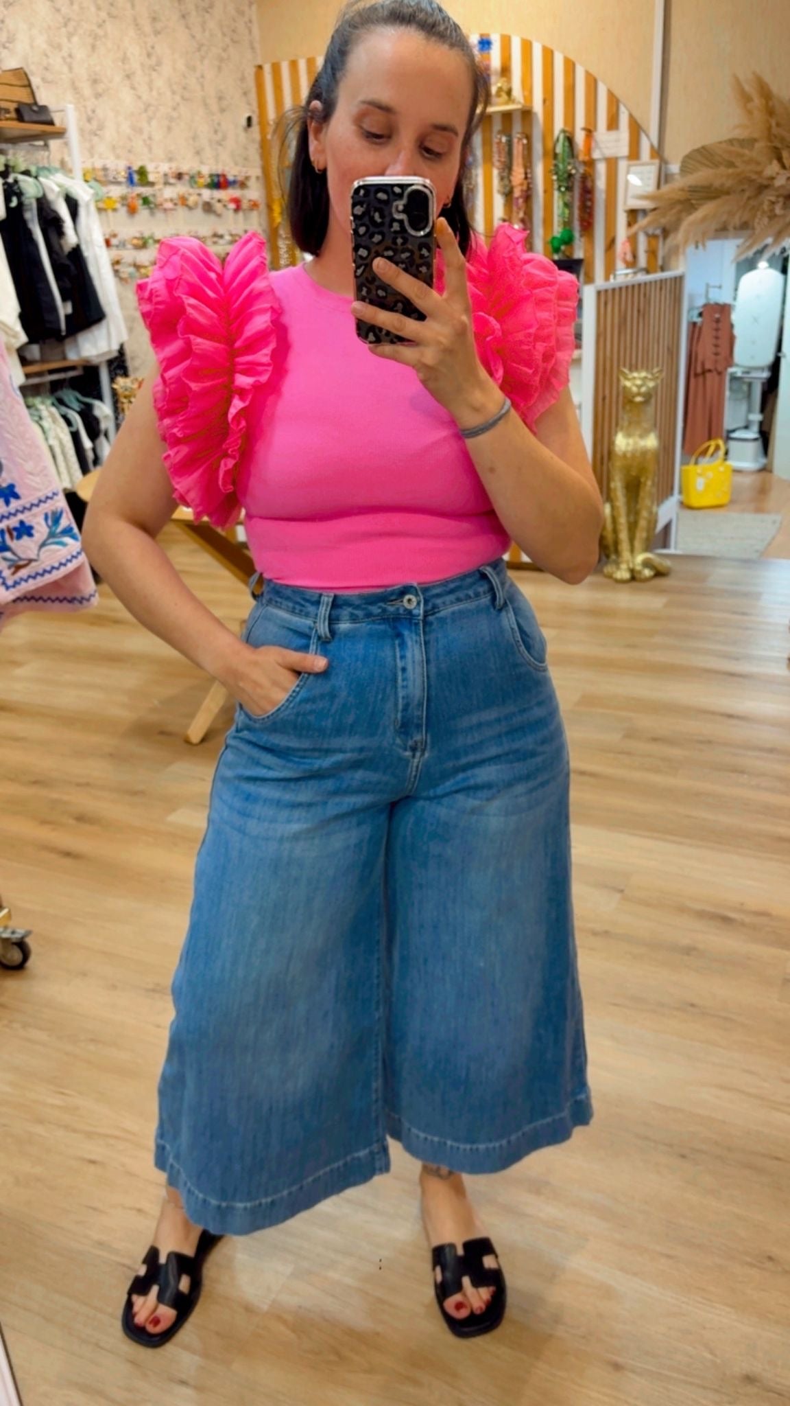 CAMISETA VOLANTE PINK