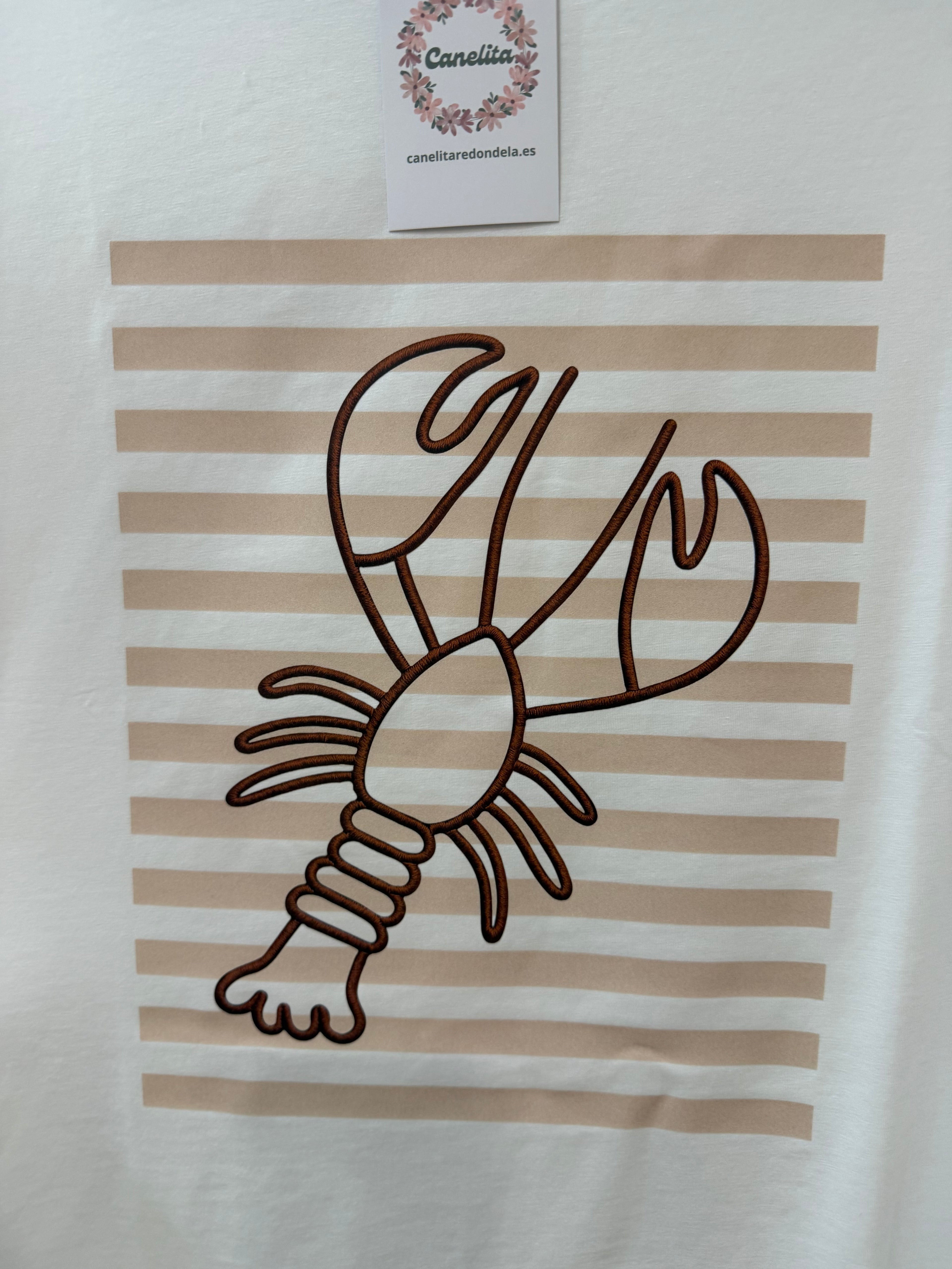 CAMISETA SILUETA LANGOSTA