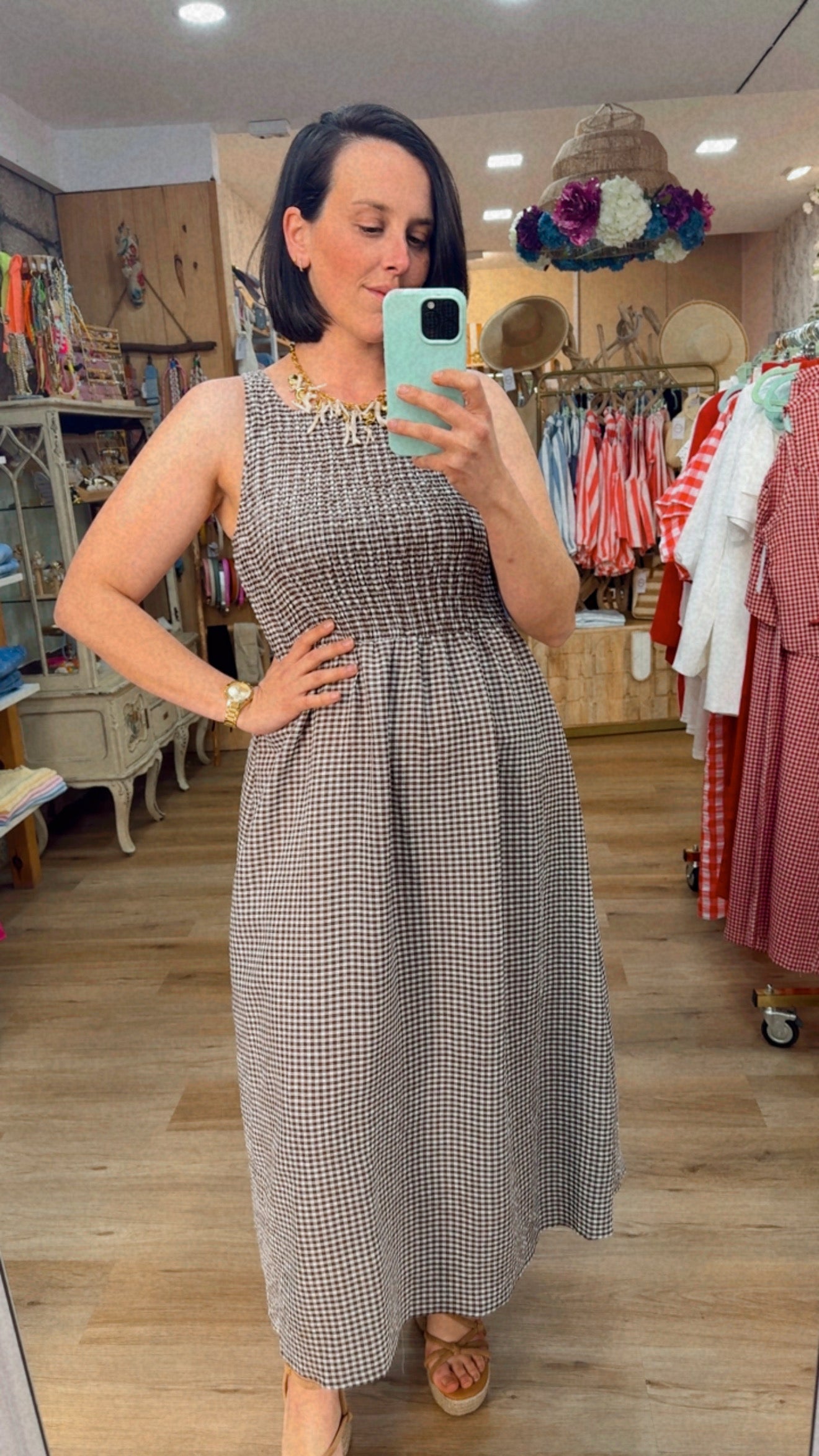 VESTIDO VICHY TIRAMISU