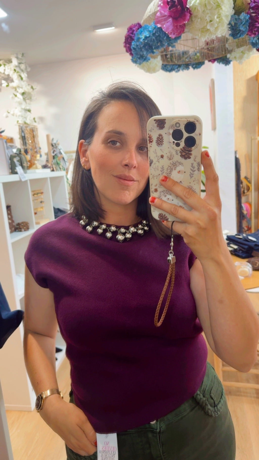 TOP PUNTO COLLAR BOLAS