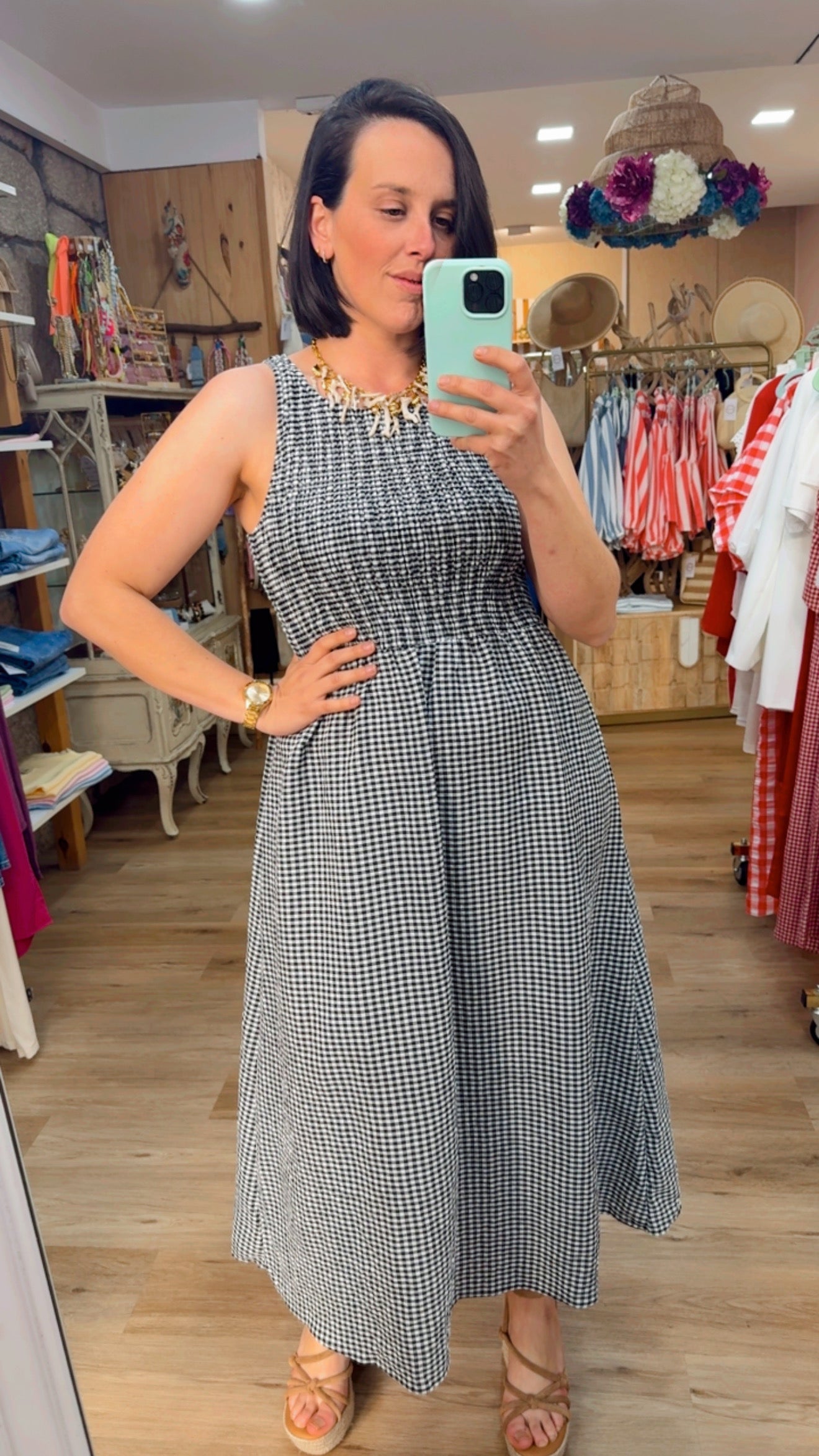 VESTIDO VICHY TIRAMISU