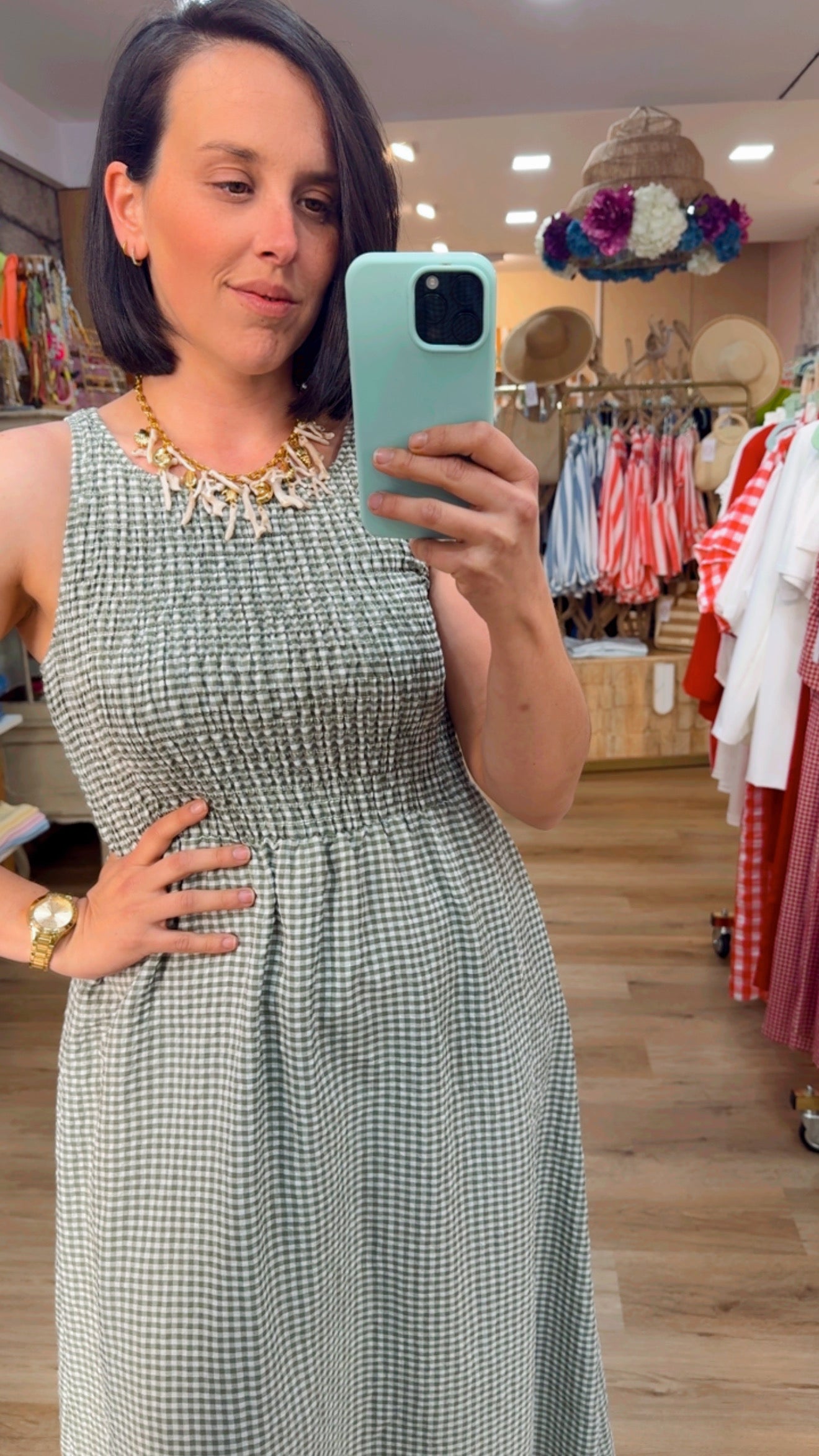 VESTIDO VICHY TIRAMISU