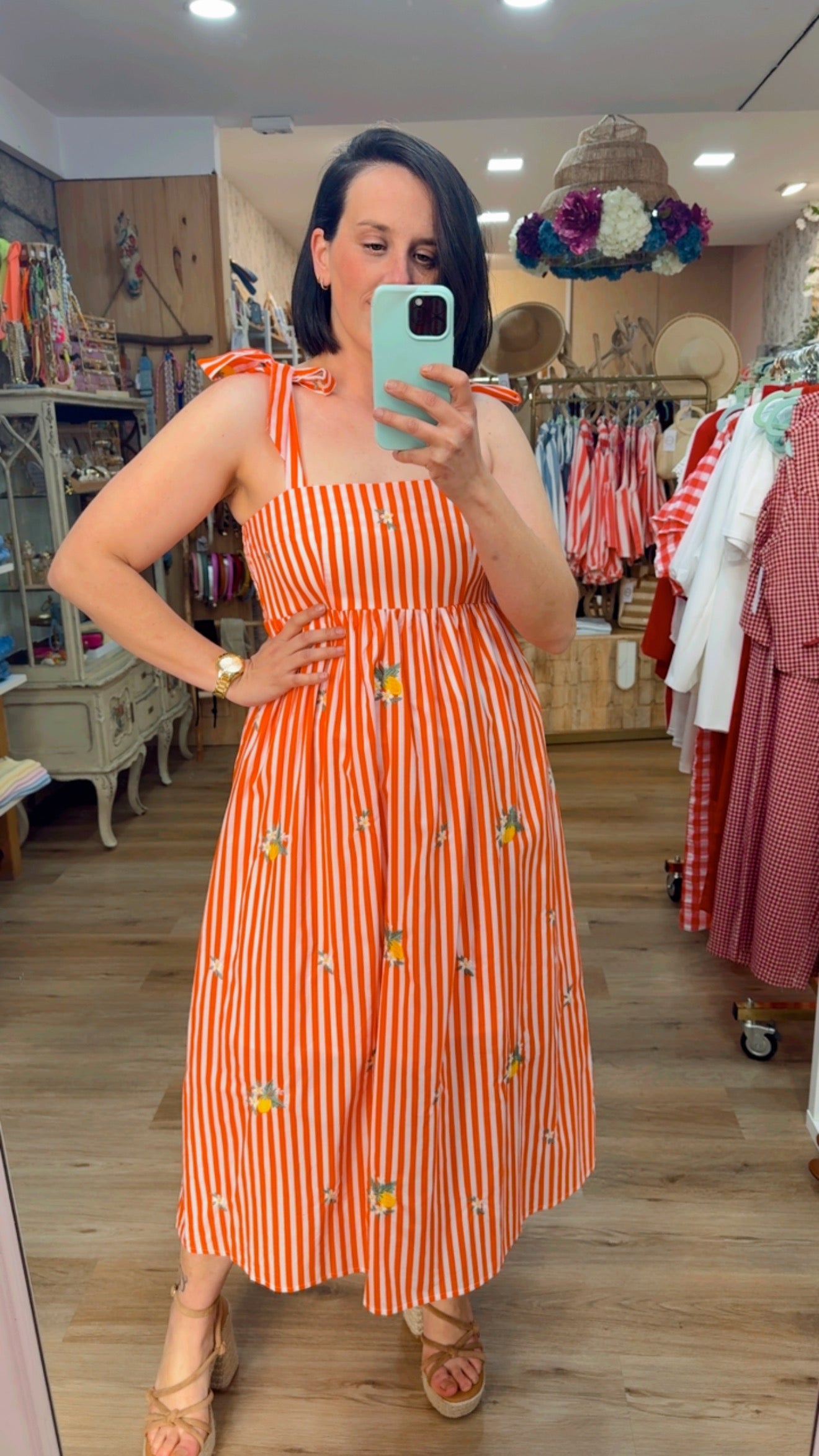 VESTIDO RAYAS LEMON