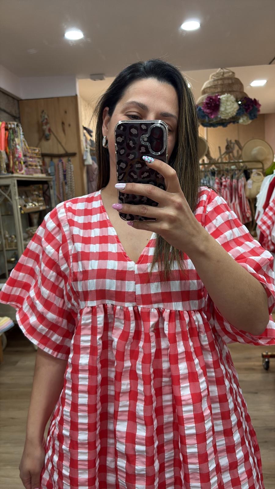 VESTIDO BABYDOLL VICHY