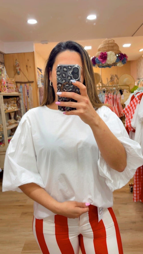 BLUSA MANGA GLOBO