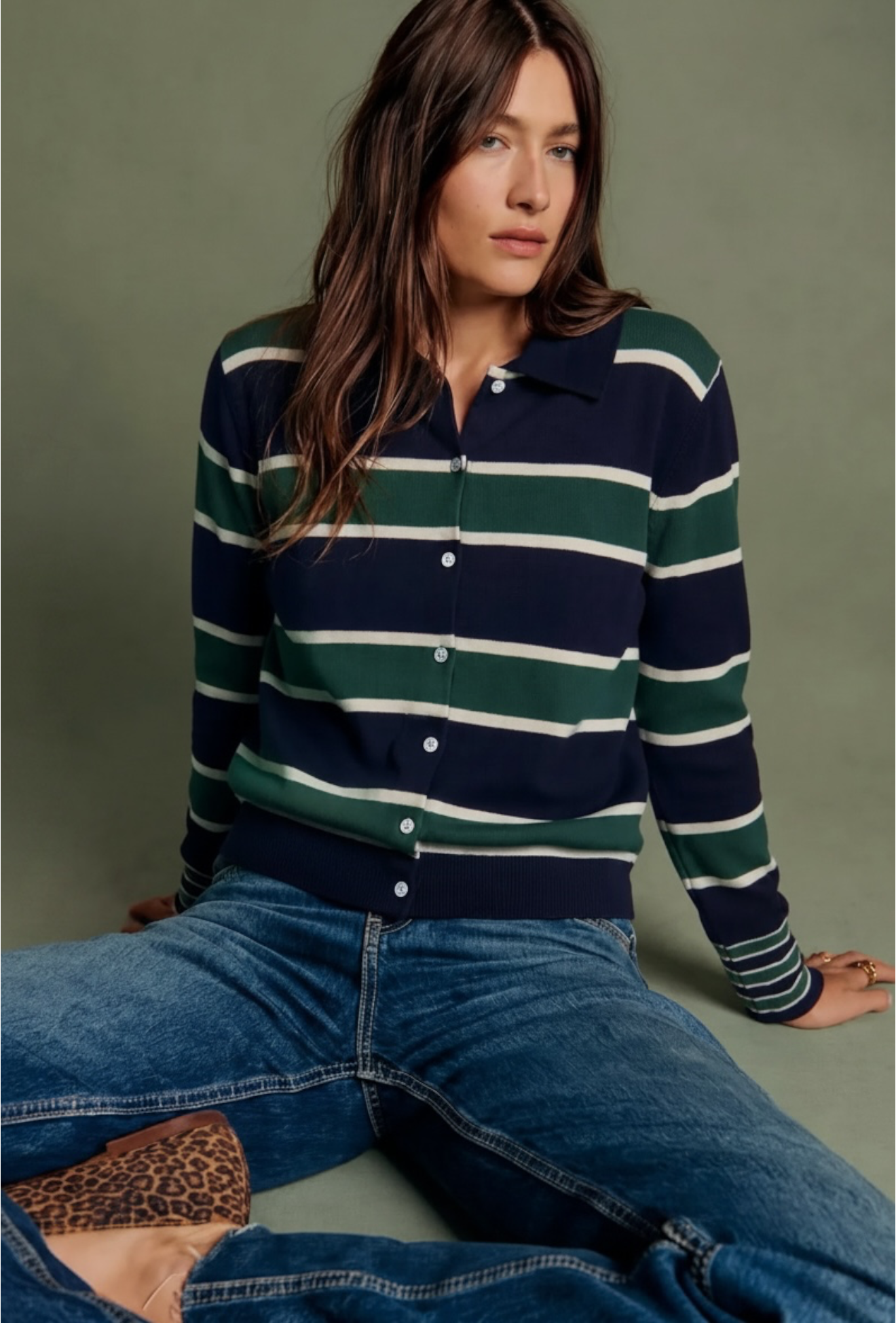 JERSEY BOTONES STRIPES