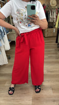 PANTALON FLUIDO CARMIN