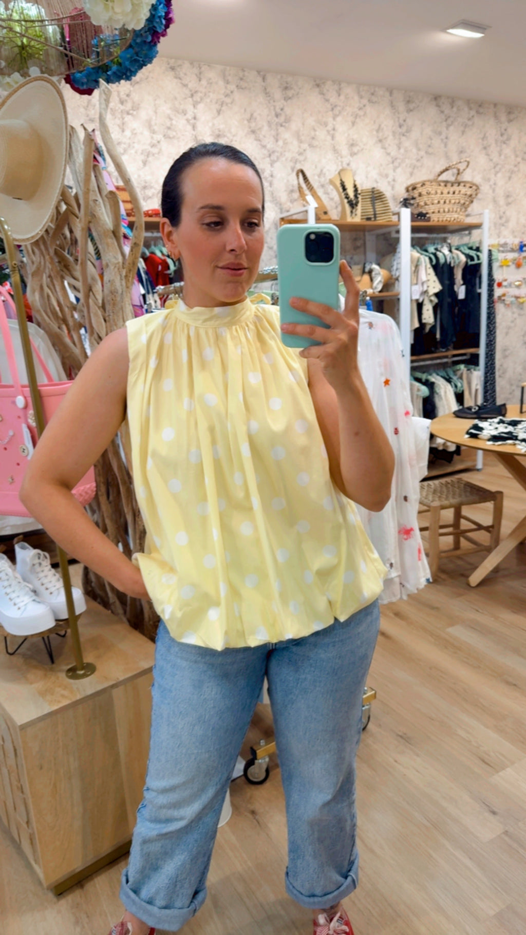 BLUSA ABIERTA ASAS DOTS