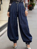 PANTALON GLOBO DENIM FINO