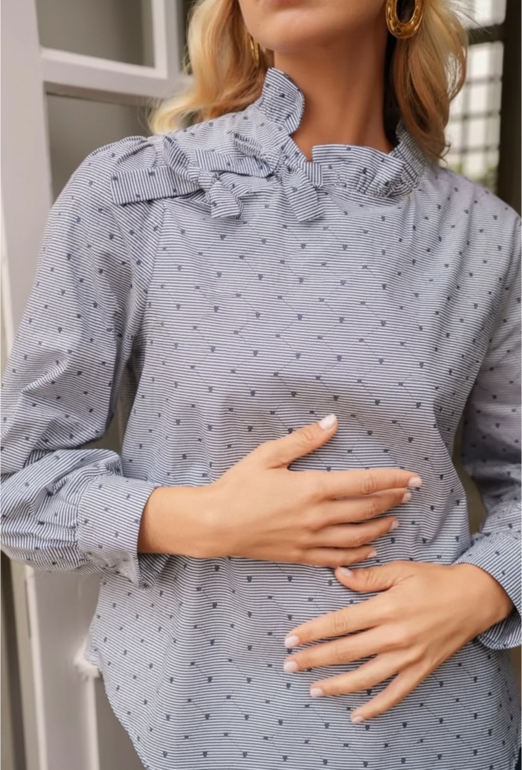 BLUSA NAVY CORAZONES