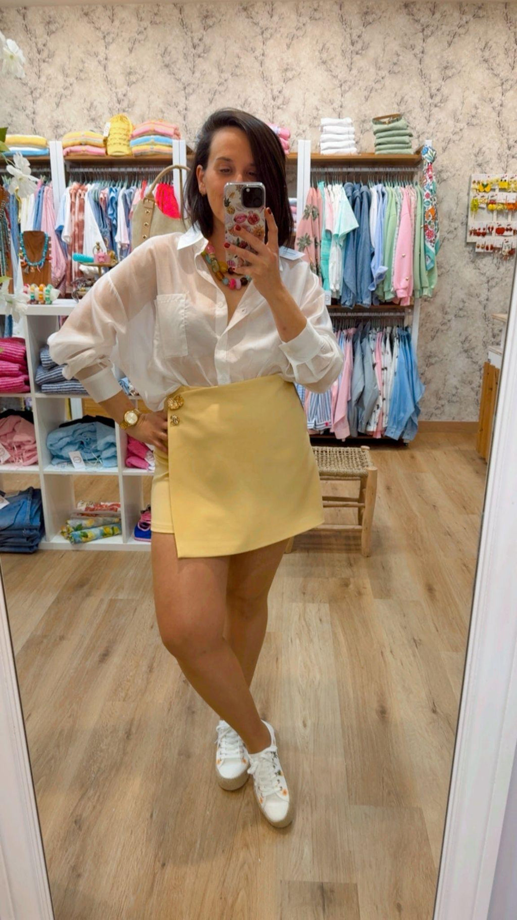 FALDA PANTALON BOTONES SUN