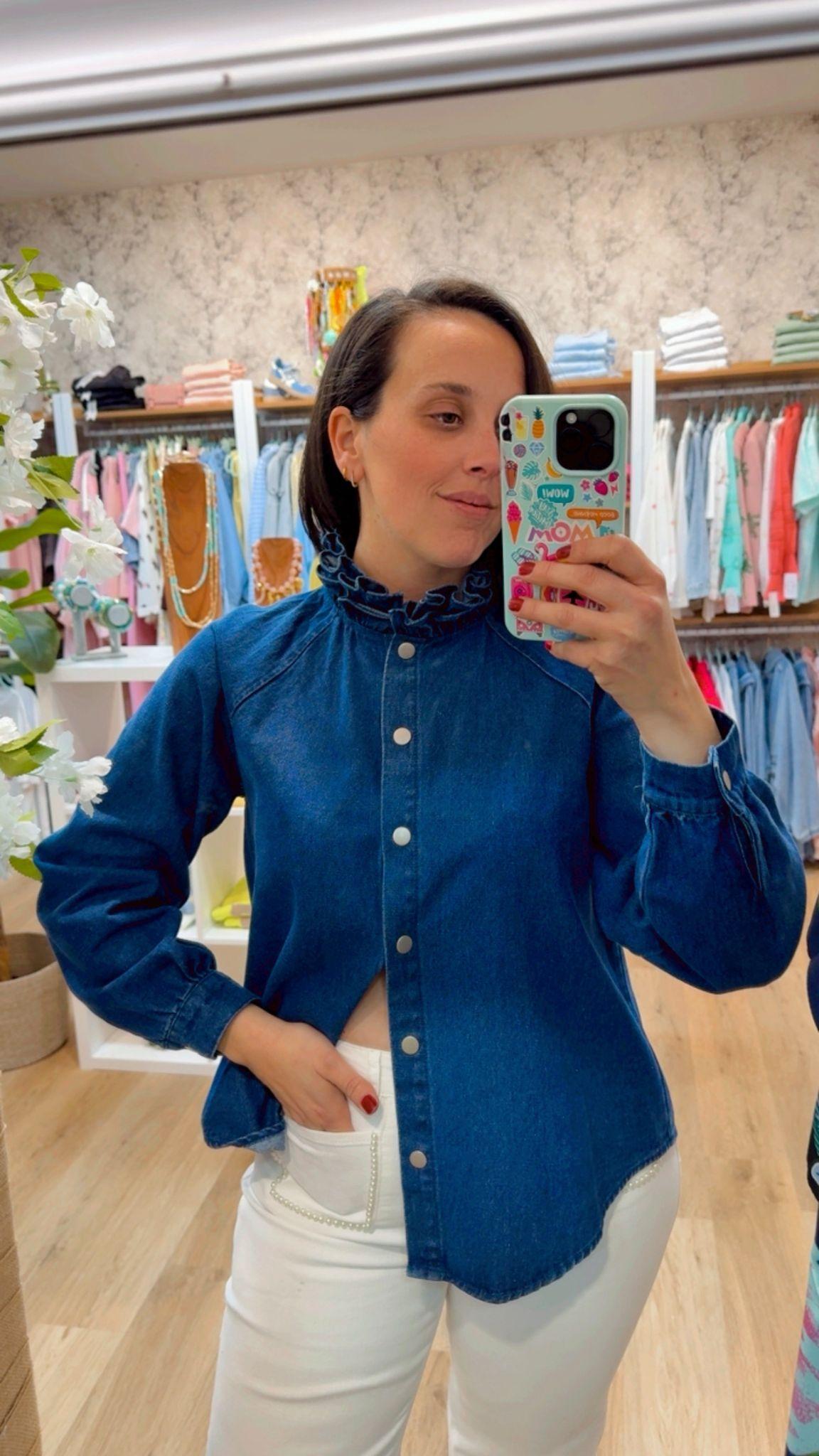 SOBRECAMISA RUFFLE NECK