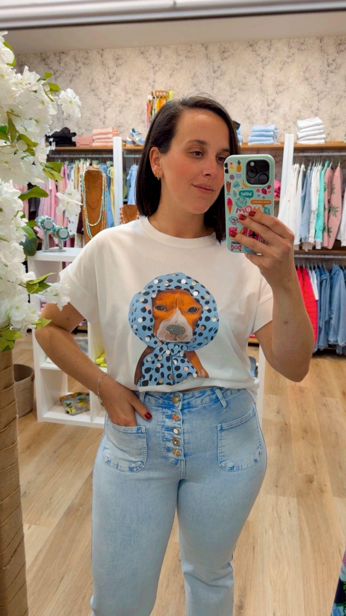 CAMISETA ROGER DOG STRASS