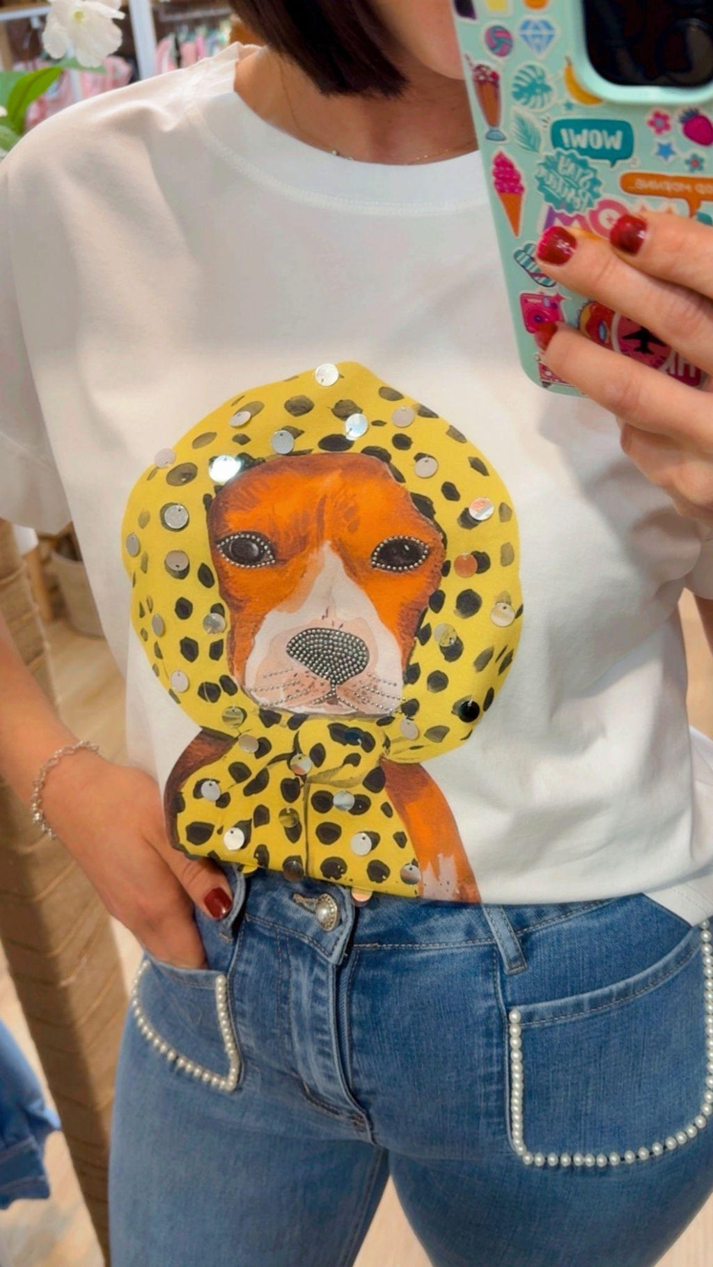 CAMISETA ROGER DOG STRASS