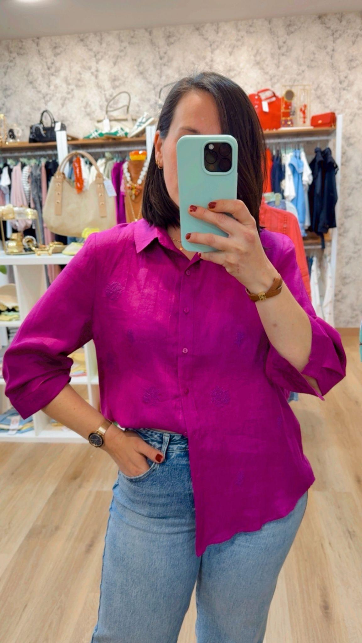 CAMISA LINO BUGANVILLA