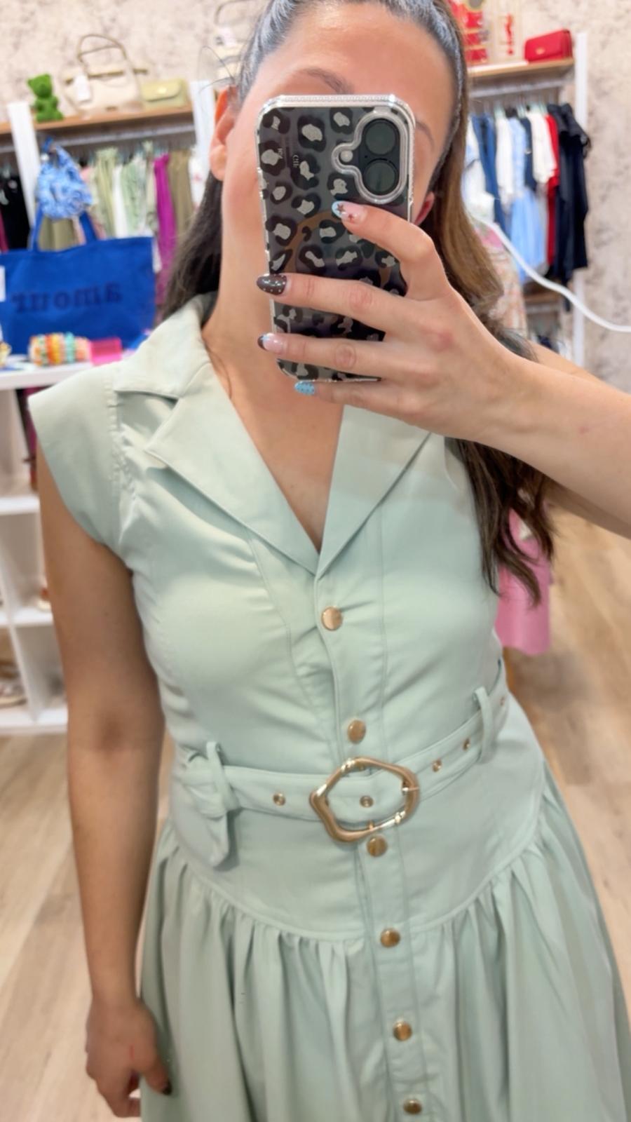 VESTIDO CAMISERO MENTA