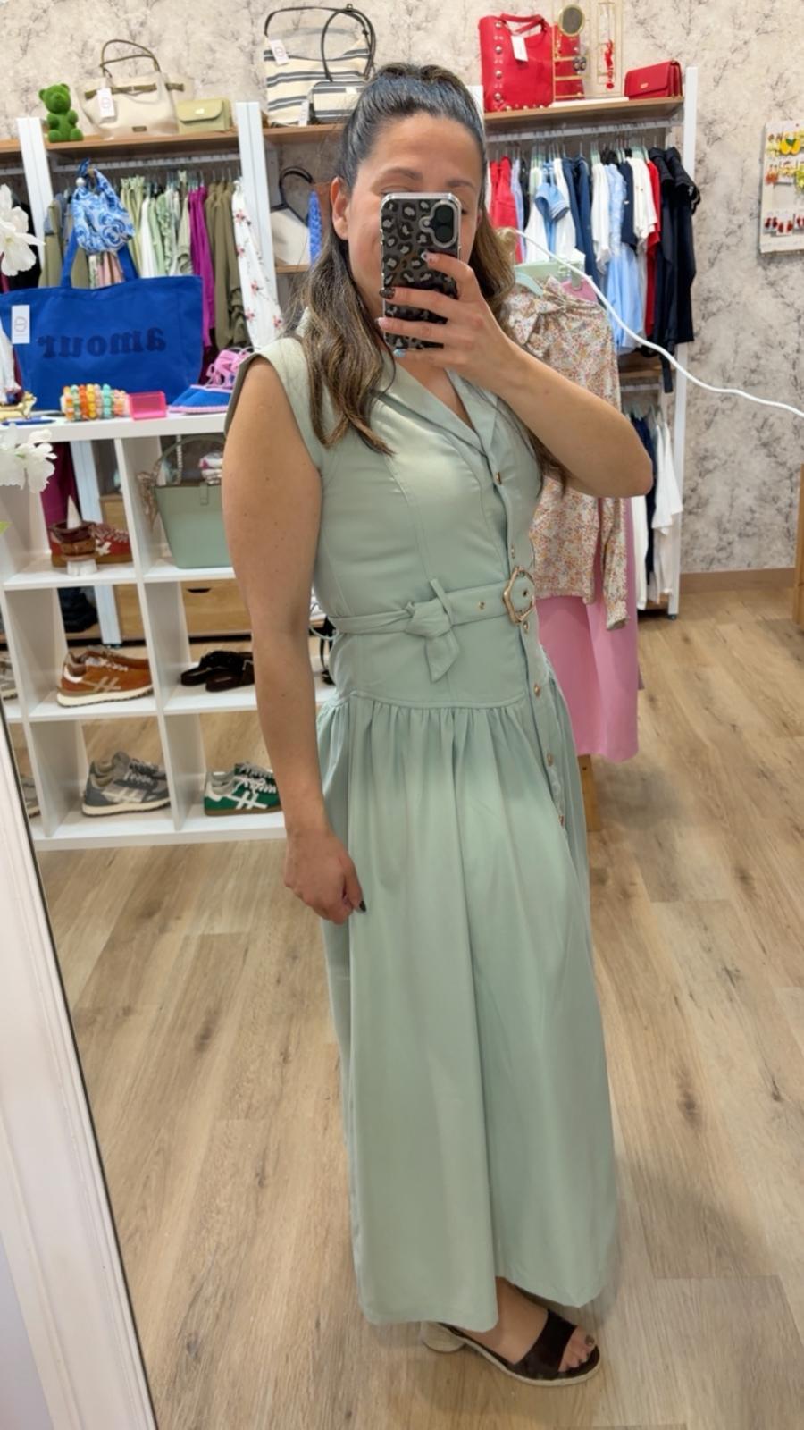 VESTIDO CAMISERO MENTA