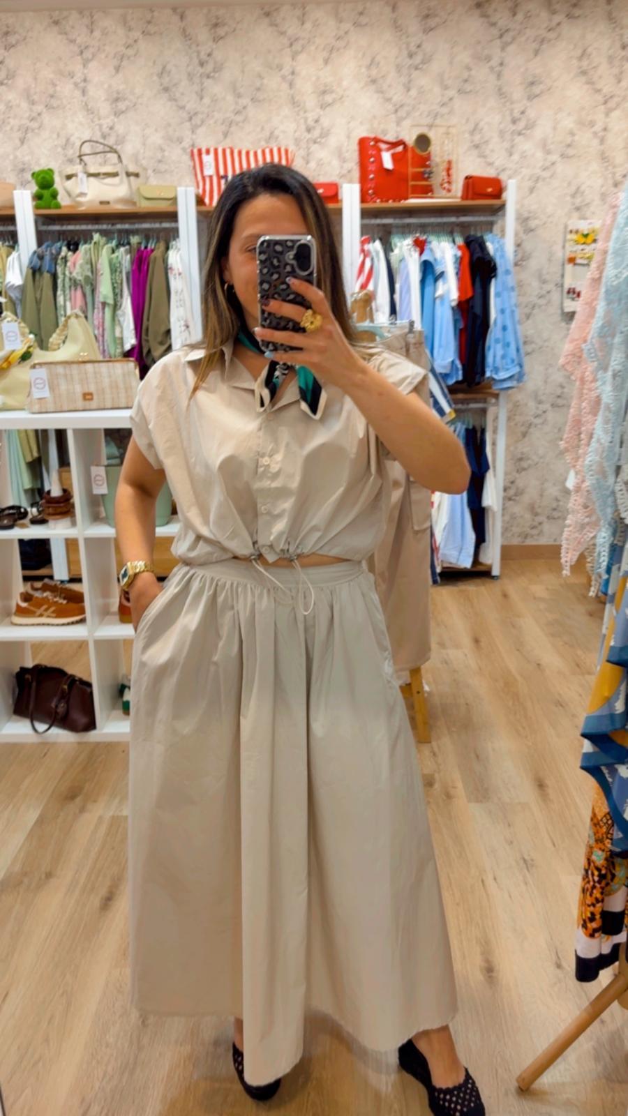 CONJUNTO FALDA GABARDINA